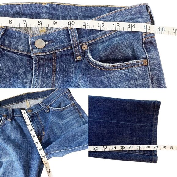 Citizens of Humanity Denim Jeans Women's 29 Kelly #001 Low Waist Boot Med Wash - Picture 5 of 7